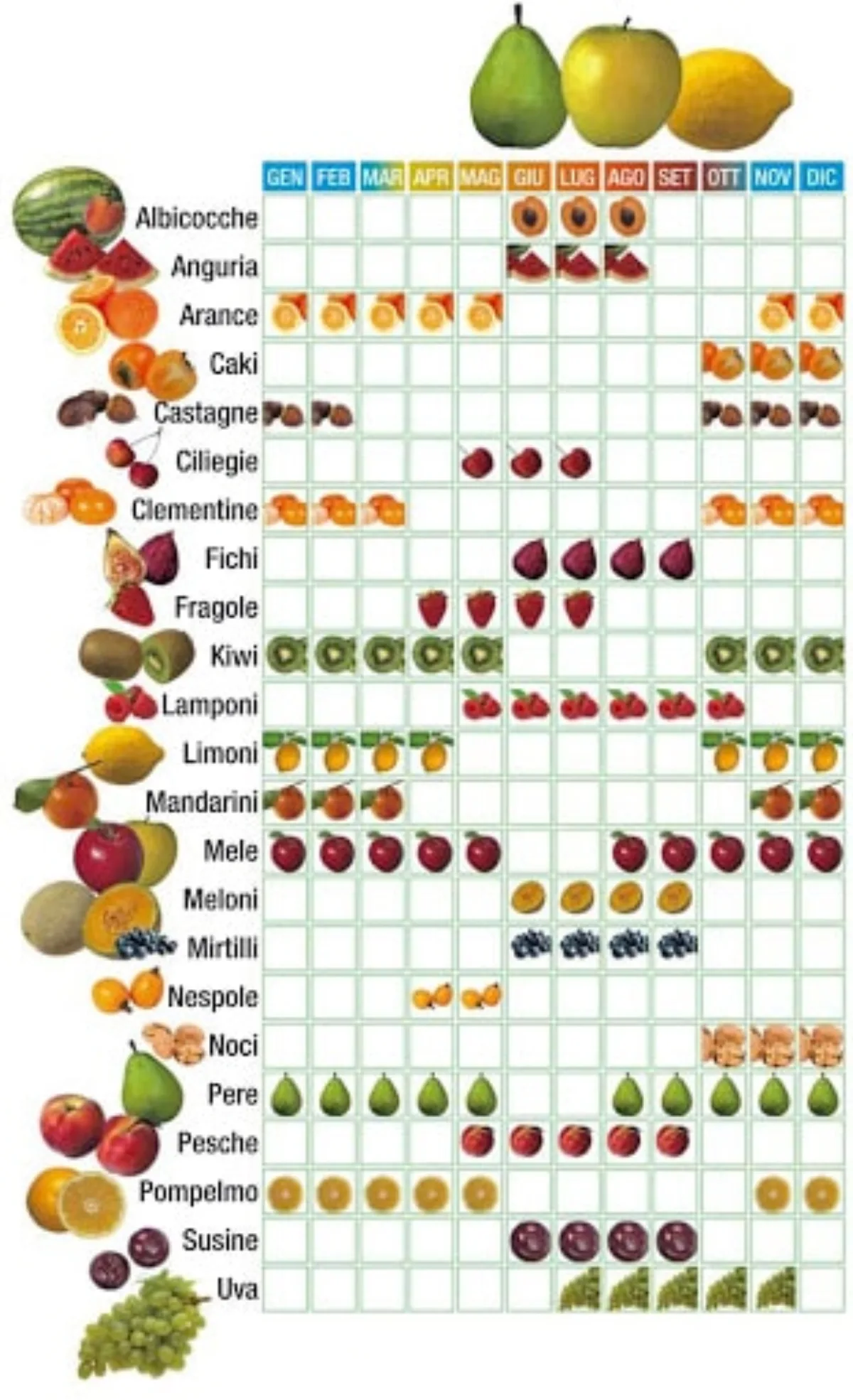 FRUTTA DI STAGIONE; SI, MA QUALE?